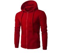 HAOLEI Sweat Zippé Homme à Capuche Hoodie DéContracté LéGer Manches Longues Sportswear Sweat Couleur Unie VêTements Casual Fermeture ÉClair Sweaters Automne Hiver Chaud Cardigan Jacket avec Poche