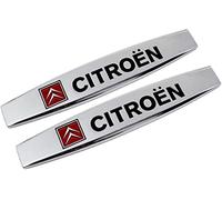 HAOMENG Logo D'Autocollant en MéTal 3D De Voiture pour Citroen Logo C1 C4 Cactus C3 Berlingo C5 Saxo, DéCoration D'EmblèMe De Coffre ArrièRe De Voiture D'éTiquette De Queue De Lettre