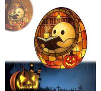 haomingouzhou Lampe de bain fantôme Halloween, lampe de lecture fantôme, jolie lampe LED pour décoration de salle de bain, veilleuse effrayante pour la lecture (A)
