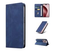 HAONANDE Coque pour Honor 20/Nova 5T Étui à Rabat Clapet en Cuir Flip Folio Portefeuille Pochette Case avec Magnétique Fentes de Cartes Béquille, Housse Protection Antichoc Bleu