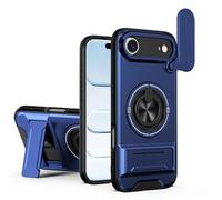 HAONANDE Coque pour Realme C51 4G / Realme Note 50 4G avec 360 Anneau Support magnétique, Étui Militaire Antichoc Protection avec Cache caméra Coulissant Housse Compatible avec MagSafe Bleu