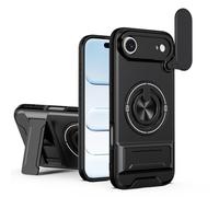 HAONANDE Coque pour ZTE Blade V80 Pro 4G / V80 Design 4G avec 360 Anneau Support magnétique, Étui Militaire Antichoc Protection avec Cache caméra Coulissant Housse Compatible avec MagSafe Noir