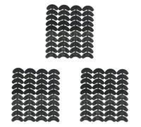 Haopeuk 120 PIÈCES 60 paires de protège-talons en caoutchouc Plaques d'orteils Robinets DIY Chaussures Réparation Pads Taille : 56 x 24 x 3,1 mm, Noir , Einheitsgröße