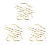 Haopeuk 30 pièces 12 pièces inachevées serpent articulé flexible serpent vide modèle animal modèle jouet pour l'art