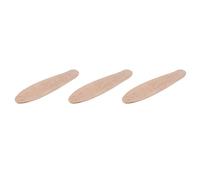 Haopeuk Lot de 3 planches de skateboard vides de 22 cm - Naturel - 55,5 x 15 cm - En érable - Banane - Pour croisière