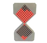 Haopeuk Sablier Électronique, Sablier LED Électronique, Ornements, Salle de Classe, Décoration de Cuisine Rouge