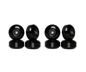 Haopeuk Skateboard avec roulements 52 x 30 mm Street PU Skateboard Pièces Cruiser Longboard (Lot de 8) Noir