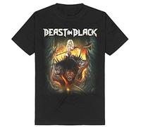 HAOREN Beast in Black from Hell with Love Men's T-Shirt Band Black XXL