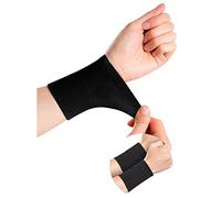 HAOSEM Lot de 2 manchons de compression pour poignet et canal carpien - Pour homme et femme - Pour le tennis, l'avant-bras - Pour tatouage, la gym