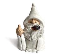 HAOSEM Sculpture de jardin nain de sorcier amusant qui fume, décoration d'intérieur ou d'extérieur