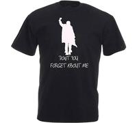 Haoshi The Breakfast Club Simple Minds Don't You Forget About Me 80S Movie Unisex 100% Cotton Short-Sleeve T-Shirts Black M