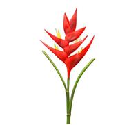HAOSHICS Grand oiseau de paradis Heliconia tige de fleurs artificielles, 1 tige à 7 pétales, fleurs permanentes, plantes de verdure pour intérieur et extérieur, guirlande de maison, jardin, bureau,