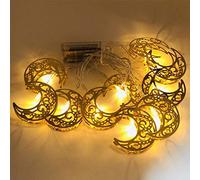HAOSHICS Guirlande lumineuse LED Ramadan pour l'Aïd, lanternes de l'Aïd, décoration de style musulman, pour festival, fête, bistro, décoration d'intérieur (D)