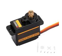 Haosie Servomoteur à engrenage en métal, ensemble micro servo haute vitesse 12 g/1,8 kg/10 secondes, servo RC pour engrenage analogique ES08MA II pour hélicoptères robots