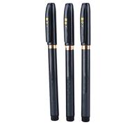 Haosie Stylo Encre, 3 Pcs Grand/Moyen/Petit Stylo Calligraphie à Poils Doux, Stylo Feutre Noir Pour Calligraphie, Signature, Peinture