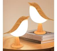 Haotao Lot de 2 Lampe de Chevet Tactile, Lampe De Table Rechargeable avec 3 Modes Dimmable, 3000K-6000K, 1800mAh, Sans Fil, Décoration pour Maison, Parfaite pour Chambre Bureau Cadeau