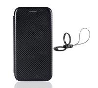 HAOTIAN Coque pour Realme X50 Pro 5G Magnétique Portefeuille Etui, Antichoc Anti-Scratch PC Panneau + Protecteur Intérieur en TPU Aux Chocs Housse avec Carte Fentes/Anneau Stand. Noir