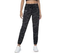 Haowind Joggers for Women with Pockets Elastic Waist Workout Sport Gym Pants Comfy Lounge Yoga Running Pants(Black Ash Camo M)
