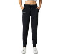 Haowind Joggers for Women with Pockets Elastic Waist Workout Sport Gym Pants Comfy Lounge Yoga Running Pants(Black XL)