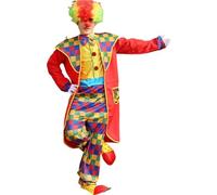 Haowul Ensemble De Costumes De Clown pour Halloween, Accessoires De Déguisement De Clown, Tenue De Déguisement De Clown, Cirque, Carnaval, Fête, Cosplay pour Adultes