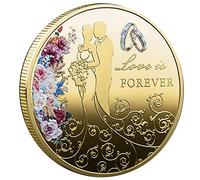 Haowul L' Est Toujours Commémoratif Coin Multicanguage Lucky Coin Souvenir Collection d'art Gift pour Amant, Épouse, Mari, Couple, Saint-Valentin