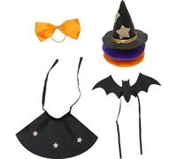 Haowul Lot De 6 Mini Chapeaux De Sorcière pour Décoration De Table d'halloween, Mini Chapeaux De Sorcière en Feutre, Cape Noire De Sorcière, Mini Décorations d'halloween pour Sorcières