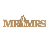 Haowul Panneau « Monsieur Madame » pour Table De Mariage, Grandes Lettres « Monsieur » « », Décoration De Table d'honneur, Panneau « Just Married », Décoration pour Anniversaire De Mariage