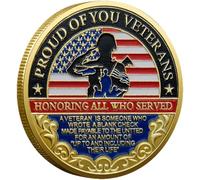 Haowul Pièce De Défi Militaire des Anciens Combattants pour Votre Service Cadeau D'appréciation Pièces Commémoratives Militaires De L'armée pour Le Memorial Day Hommes Femmes