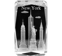 Haowul Statue en Gravée Au, Architecture De New York, Artisanat en, Ornement, Presse-Papier, Figurines À Breloques, Décor Cadeau