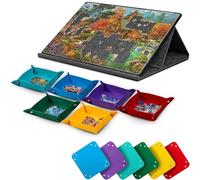 HAOWYYUU 6 Pièces Trieur Puzzle en Feutre, Plateau Puzzles Rangements Portable Empilables avec Boutons-Pression pour 250-500 Pièces, 23x23 cm