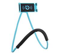 Haoxuann Support Telephone,360° Rotatif Support Autour Cou Flexible Mobile Phone Holder Stand Lazy Bracket pour lit Multifonction Support Smartphone Bureau Réglable Support (Bleu)