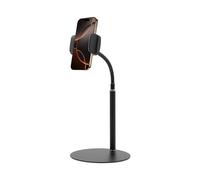 Haoxuesen Support pour Téléphone Portable, Réglable, Support Table Téléphone Portable, pour Bureau Et Table Chevet, Compatible Divers Smartphone Et Mobile, Idéal pour l'Enregistrement Vidéo Et Appels