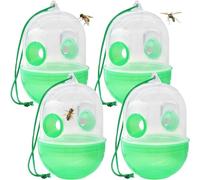 Haoyanger Piège à Guêpes Lot de 4 Abeilles Réutilisable à Mouche Insectes Piège à Frelons à Suspendre à Fruits en Direct Pot Miel Attrayant pour Jardin Extérieur Intérieur