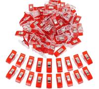 Haoyaru Lot de 200 pinces à coudre pour tissus et matelassage, tissu à coudre coloré, petite pour matelassage, pinces à coudre pour reliure, fournitures de couture