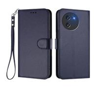 HAOYE Coque Cuir pour DOOGEE Note 59 / Note 59 Pro avec Étui Portefeuille - Housse Magnétique, Fentes Carte& Lanière Main, et Support Bumper - Bleu