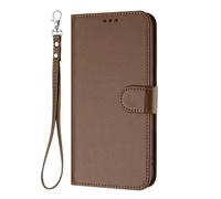HAOYE Coque Cuir pour Nubia ZTE Focus 2 avec Étui Portefeuille - Housse Magnétique, Fentes Carte& Lanière Main, et Support Bumper - Marron