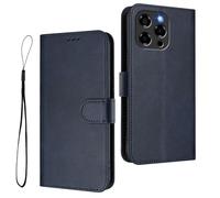 HAOYE Coque en Cuir pour DOOGEE Note 58 / Note 58 Pro, Étui Portefeuille avec Fermeture Magnétique/Carte, Housse Antichoc, Protection RFID et Support Pliable - Bleu