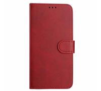 HAOYE Coque en Cuir pour Oukitel C69, Étui Portefeuille avec Fermeture Magnétique/Carte, Housse Antichoc, Protection RFID et Support Pliable - Rouge Vin
