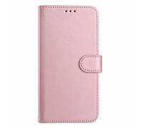 HAOYE Coque en Cuir pour Realme C21Y / C25Y, Étui Portefeuille avec Fermeture Magnétique/Carte, Housse Antichoc, Protection RFID et Support Pliable - Rose