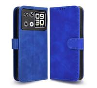 HAOYE Coque pour Cubot P90, Etui Protection Housse Premium en Cuir PU Flip Case Portefeuille ave ID Carte de Crédit Slot Fermeture Magnétique, Bleu