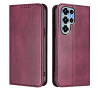 HAOYE Coque pour Doogee Note 56X / Note 56X Pro, Étui Housse Portefeuille en TPU & Cuir avec Fentes Cartes/Blocage RFID/Fermeture Magnétique/Support - Rouge