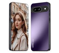 HAOYE Coque pour Google Pixel 6a avec Coque Mat Givré, Étui Antidérapant Fins, Housse Antichoc Anti-Empreintes, Protection Complète - Violet