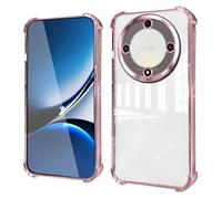 HAOYE Coque pour Huawei Honor Magic 5 Lite 5G / Magic5 Lite - Étui TPU Fin avec Coins Renforcés, Housse Antichoc, Design Transparent, Anti-Trace - Rouge
