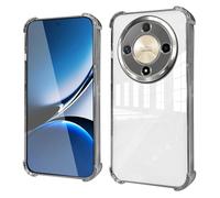 HAOYE Coque pour Huawei Honor Magic 6 Lite / Magic6 Lite - Étui TPU Fin avec Coins Renforcés, Housse Antichoc, Design Transparent, Anti-Trace - Argent
