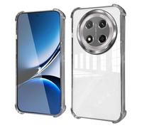 HAOYE Coque pour Huawei Honor Magic 7 Lite / Magic7 Lite - Étui TPU Fin avec Coins Renforcés, Housse Antichoc, Design Transparent, Anti-Trace - Argent
