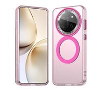 HAOYE Coque pour Huawei Honor Magic 7 Lite / Magic7 Lite - Étui TPU+PC Mince avec Finition Mate, Anti-Trace Antichoc Housse Compatible avec MagSafe Accessoires - Rouge