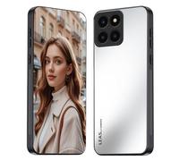 HAOYE Coque pour Huawei Honor X6a avec Coque Mat Givré, Étui Antidérapant Fins, Housse Antichoc Anti-Empreintes, Protection Complète - Blanc