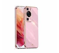 HAOYE Coque pour Huawei P60 Pro / P60, Étui 360°Antichoc Galvanoplastie Élégant Flexible Protecteur en TPU Résistant Aux Chocs Housse Case Cover. Mauve