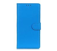 HAOYE Coque pour Motorola Moto G13, Etui ave Carte Slot Protection Case Cover en Cuir PU/TPU Premium Housse avec Magnétique/Portefeuille/Support, Bleu