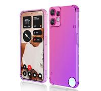 HAOYE Coque pour Nothing CMF Phone 2 Pro, Étui en Gradient Color TPU Case Cover, Coins Renforcés Housse de Protecteur Transparente Antichoc Souple Silicone Bumper (Rose/Purple)